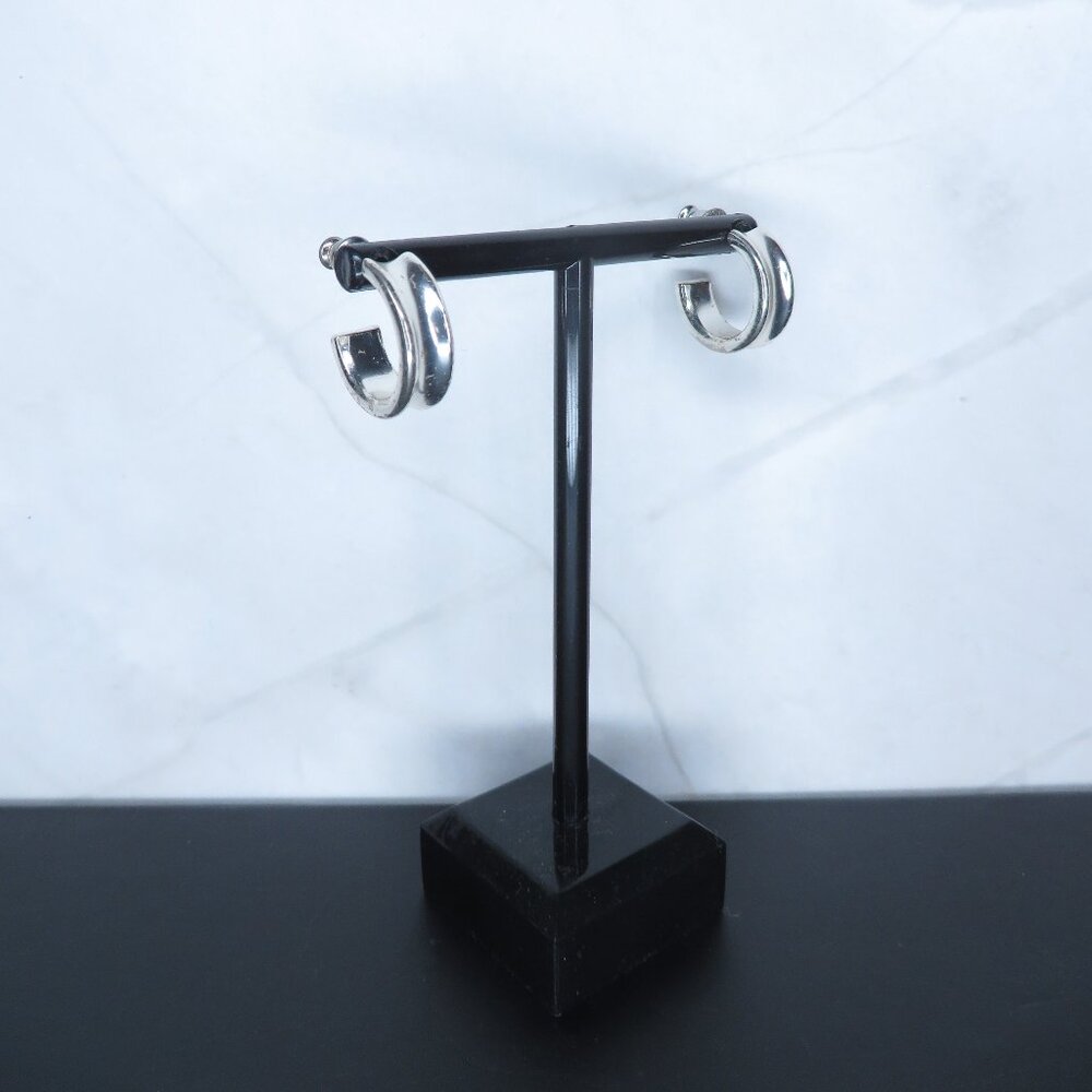 Small Silver Tone Hoop